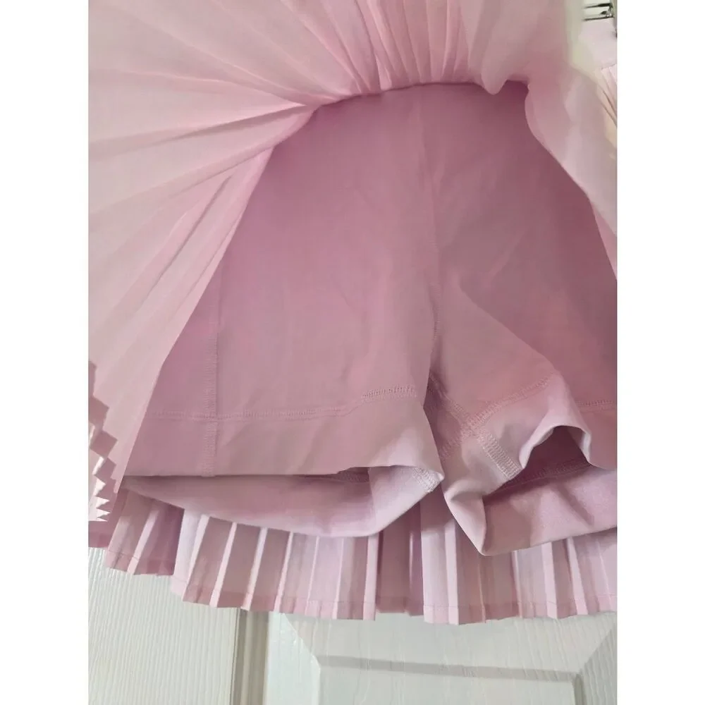 Lululemon RePleat High-Rise Tennis Skirt,  Pink Pearl 6 $88